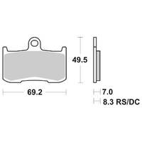 HS Sintered - Front Brake Pads - SBS