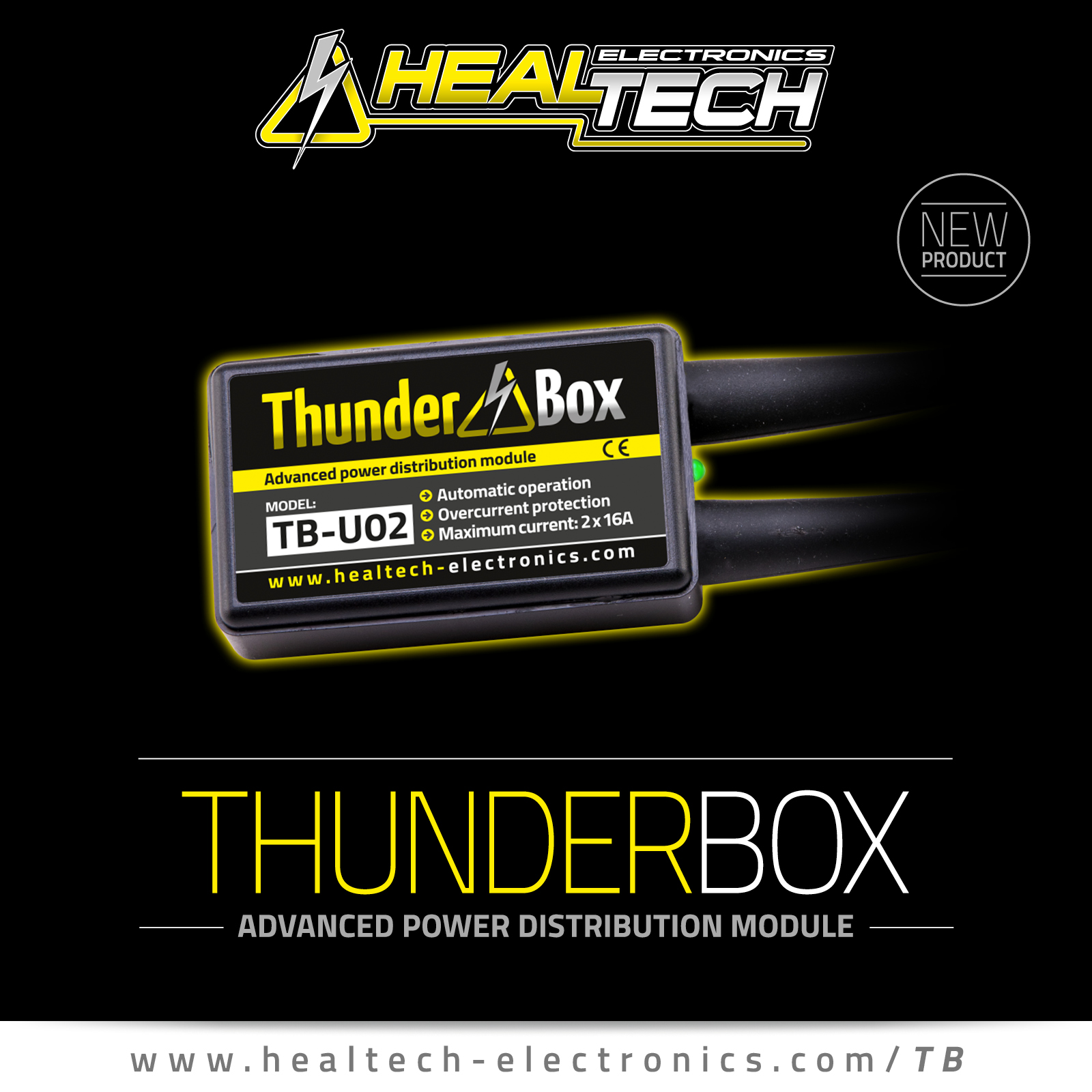 Healtech Thunderbox Advanced Stromverteilung Modul 16A Universal Alle Bikes 