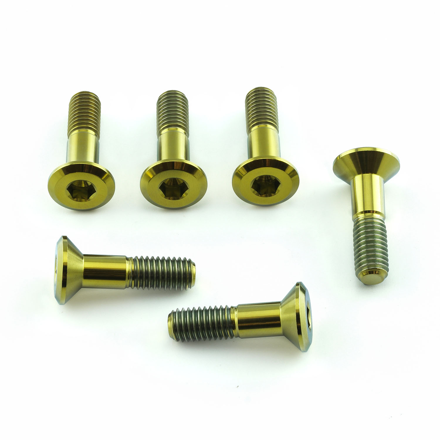 Bulloni Con Corona Anteriore In Alluminio Da 6.5mm X 5 Rossi - Foto 6