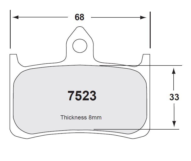 95 Compound - racing use - Front Brake Pads PFC - FASTER96