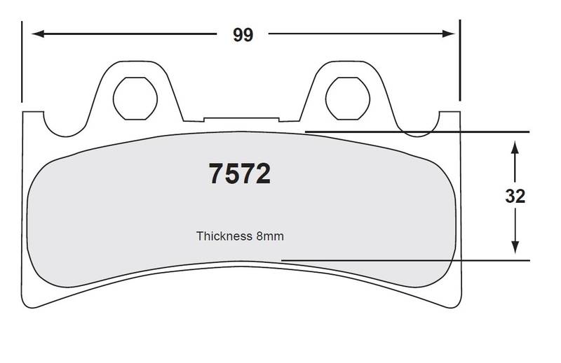 95 Compound - racing use - Front Brake Pads PFC - FASTER96