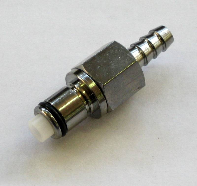 Male Chromed brass connector - Dry Break fuel couplers CPC - FASTER96