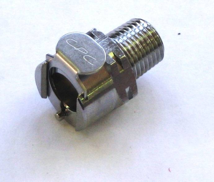 Female Chromed brass connector - Dry Break fuel couplers CPC - FASTER96