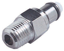 Male Chromed brass connector - Dry Break fuel couplers CPC - FASTER96