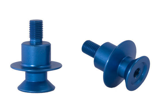 Pair of bobbins in anodized aluminum - Paddock stand bobbins - FASTER96