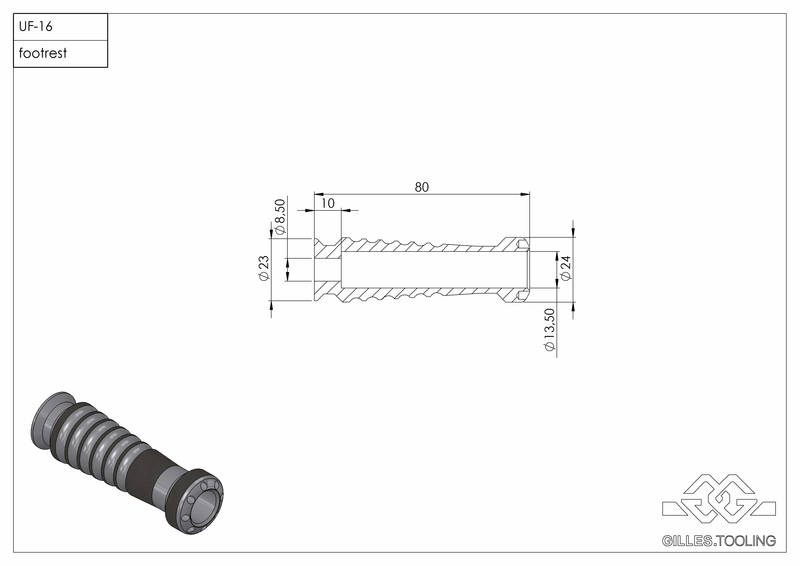 UF-16 - single - Footrests - GILLES TOOLING