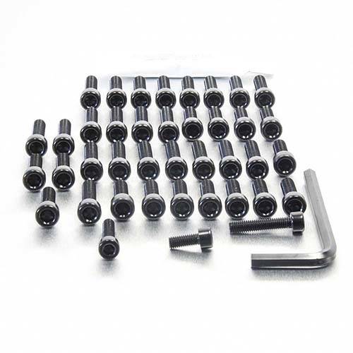 Aluminium Engine Side Casings Kit - Bolt kits - Aluminum - PRO-BOLT