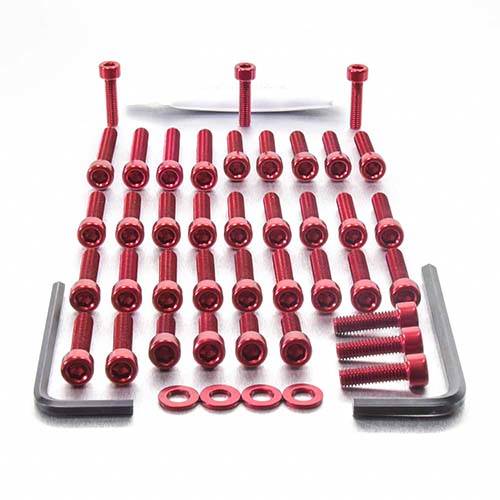 Aluminium Engine Side Casings Kit - Bolt kits - Aluminum - PRO-BOLT