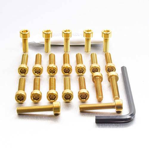 Aluminium Engine Side Casings Kit - Bolt kits - Aluminum - PRO-BOLT