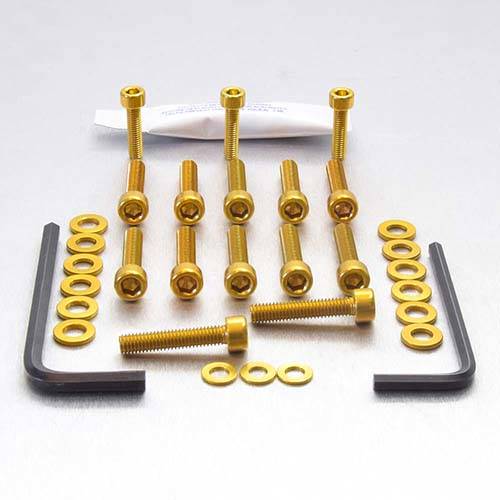 Aluminium Engine Side Casings Kit - Bolt kits - Aluminum - PRO-BOLT