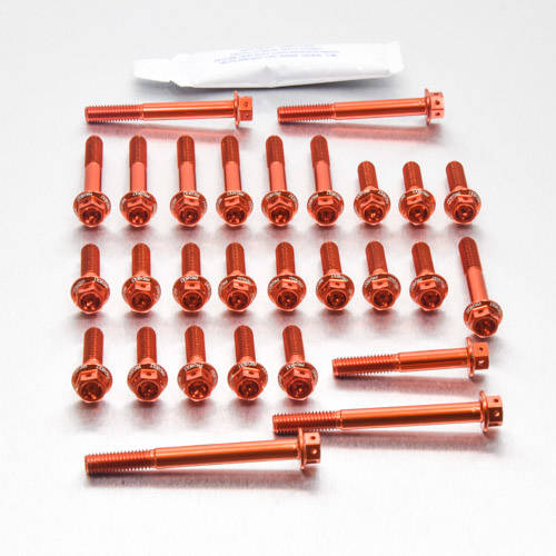 Kit carter motore Ergal - Viti forate corsa - Kit bulloneria - Ergal - PRO-BOLT