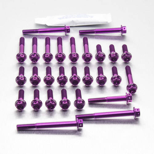 Kit carter motore Ergal - Viti forate corsa - Kit bulloneria - Ergal - PRO-BOLT