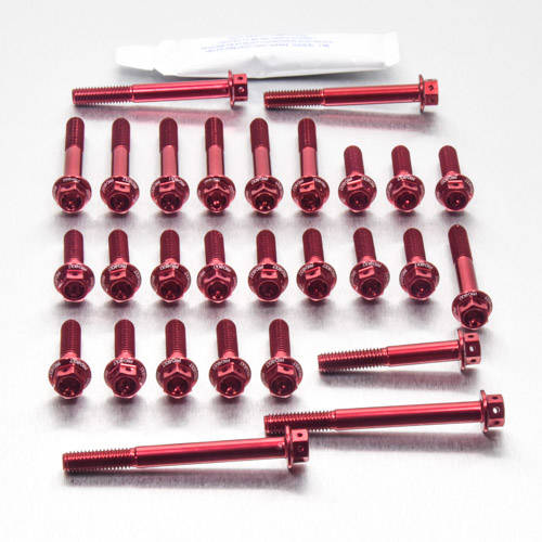 Kit carter motore Ergal - Viti forate corsa - Kit bulloneria - Ergal - PRO-BOLT