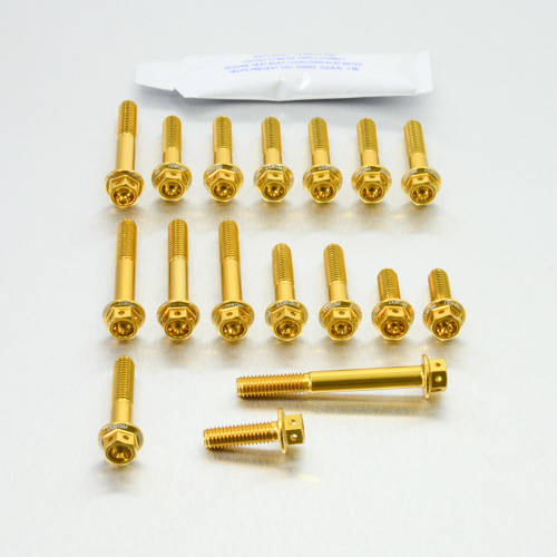 Kit carter motore Ergal - Viti forate corsa - Kit bulloneria - Ergal - PRO-BOLT