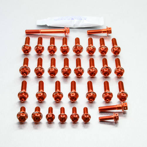 Kit carter motore Ergal - Viti forate corsa - Kit bulloneria - Ergal - PRO-BOLT