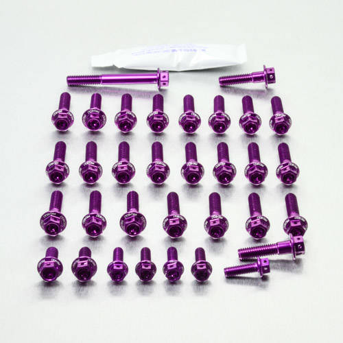 Kit carter motore Ergal - Viti forate corsa - Kit bulloneria - Ergal - PRO-BOLT