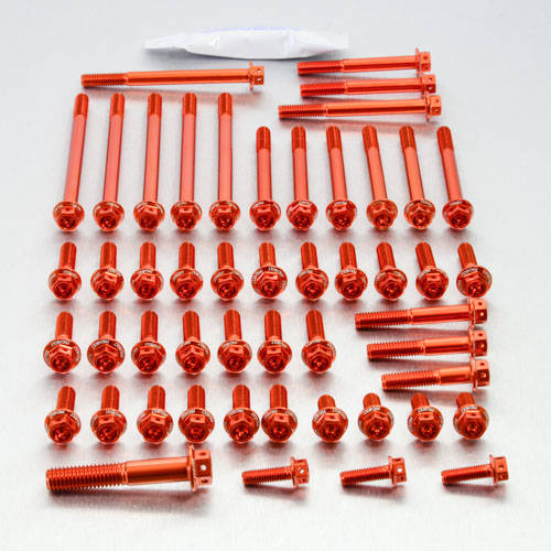 Kit carter motore Ergal - Viti forate corsa - Kit bulloneria - Ergal - PRO-BOLT