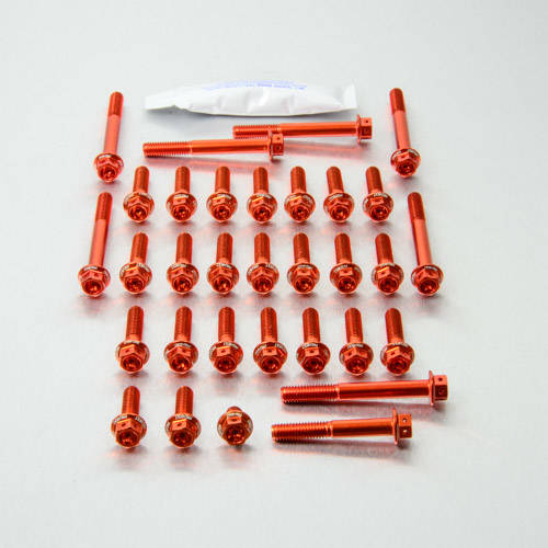 Kit carter motore Ergal - Viti forate corsa - Kit bulloneria - Ergal - PRO-BOLT