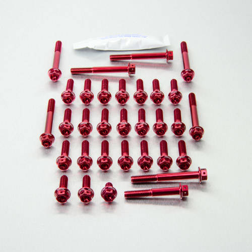 Kit carter motore Ergal - Viti forate corsa - Kit bulloneria - Ergal - PRO-BOLT