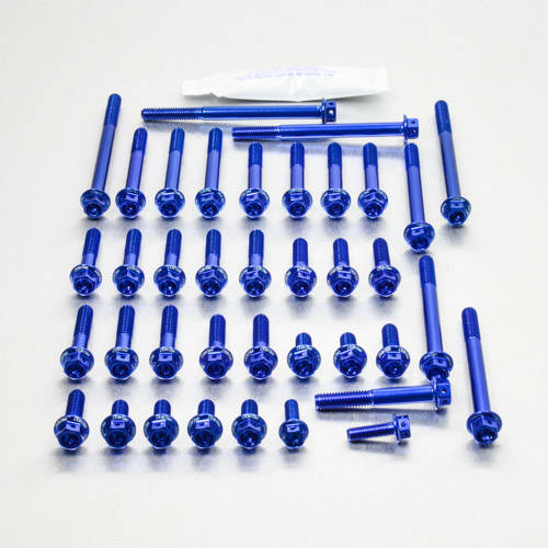 Kit carter motore Ergal - Viti forate corsa - Kit bulloneria - Ergal - PRO-BOLT