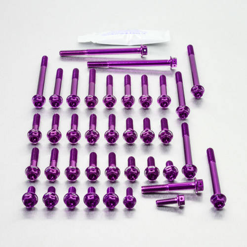 Kit carter motore Ergal - Viti forate corsa - Kit bulloneria - Ergal - PRO-BOLT