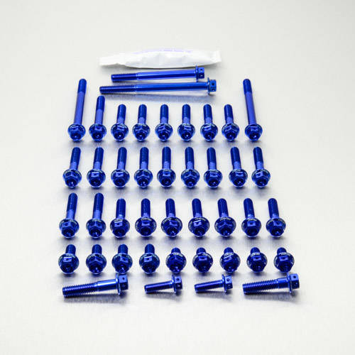 Kit carter motore Ergal - Viti forate corsa - Kit bulloneria - Ergal - PRO-BOLT