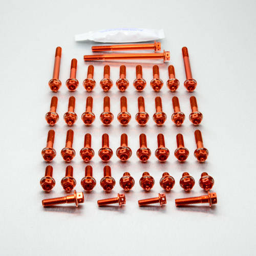 Kit carter motore Ergal - Viti forate corsa - Kit bulloneria - Ergal - PRO-BOLT