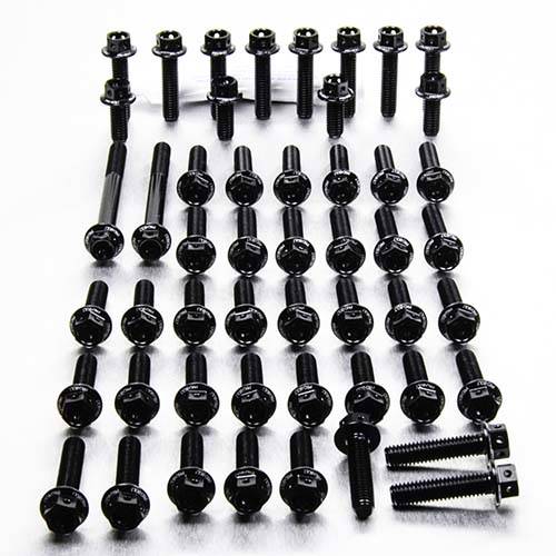 Kit carter motore Ergal - Viti forate corsa - Kit bulloneria - Ergal - PRO-BOLT