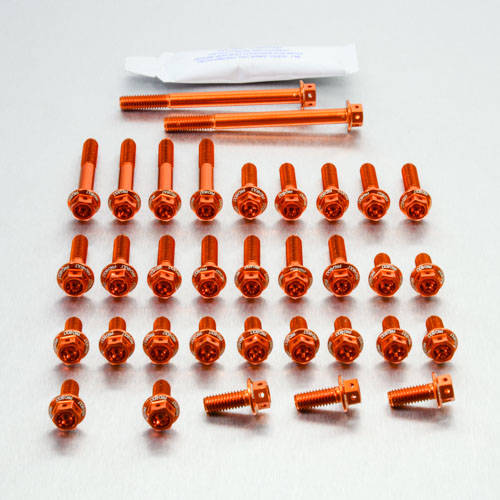 Kit carter motore Ergal - Viti forate corsa - Kit bulloneria - Ergal - PRO-BOLT