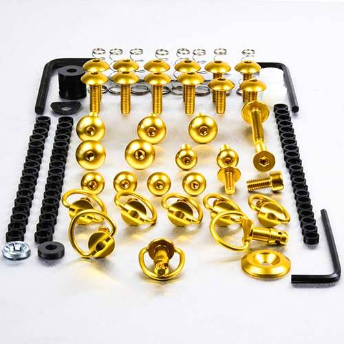 D-Ring Quick release Fairing bolt Kit - Aluminium - Bolt kits - Aluminum - PRO-BOLT