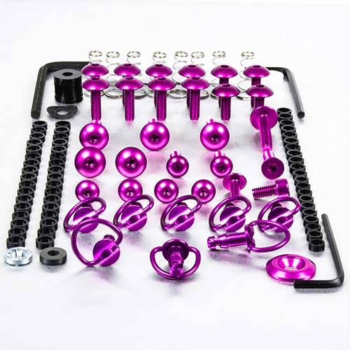 D-Ring Quick release Fairing bolt Kit - Aluminium - Bolt kits - Aluminum - PRO-BOLT