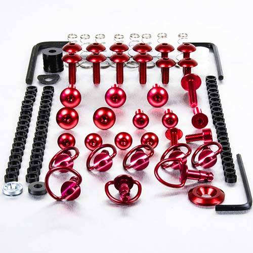 D-Ring Quick release Fairing bolt Kit - Aluminium - Bolt kits - Aluminum - PRO-BOLT