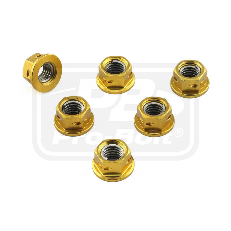 Drilled Aluminium Sprocket Nut kit - Bolt kits - Aluminum - PRO-BOLT