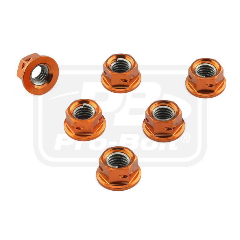 Drilled Aluminium Sprocket Nut kit - Bolt kits - Aluminum - PRO-BOLT