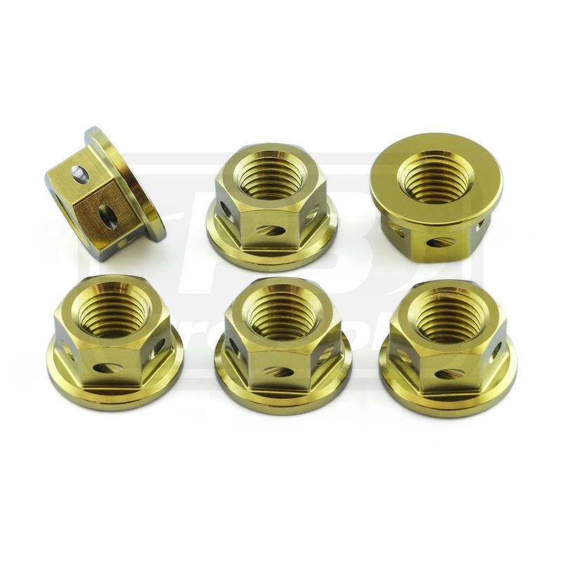 Titanium Drilled Sprocket nut kit - Bolt kits - Titanium - PRO-BOLT