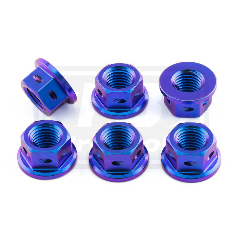 Titanium Drilled Sprocket nut kit - Bolt kits - Titanium - PRO-BOLT