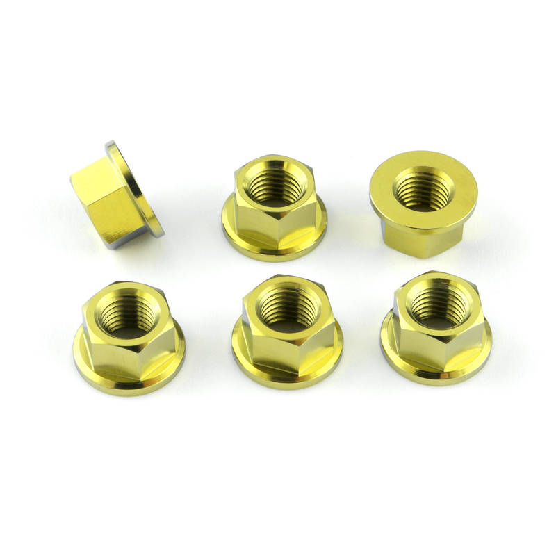 Titanium Sprocket nut - 6 pack - Bolt kits - Titanium - PRO-BOLT