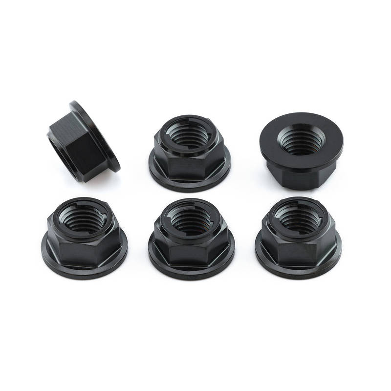Self Locking Titanium Sprocket nut - 6 pack - Bolt kits - Titanium - PRO-BOLT
