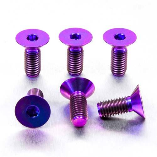 Rear Sprocket Studs - Titanium - 6 Units - Bolt kits - Titanium - PRO-BOLT