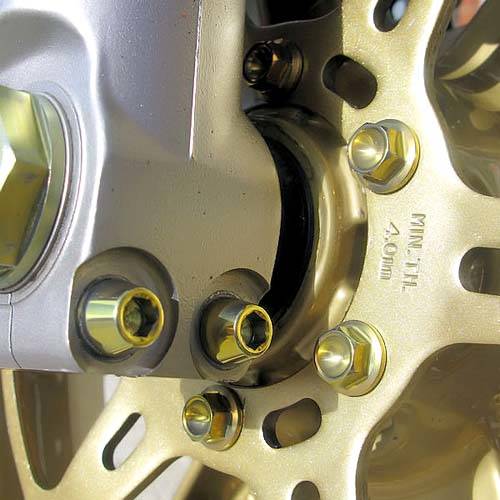 Front Axle Pinch Bolt Kit - Titanium Tapered Head Bolt kits
