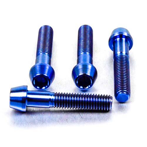 Front Brake Caliper Pinch Bolt Kit - Titanium Conical Head - Bolt kits - Titanium - PRO-BOLT