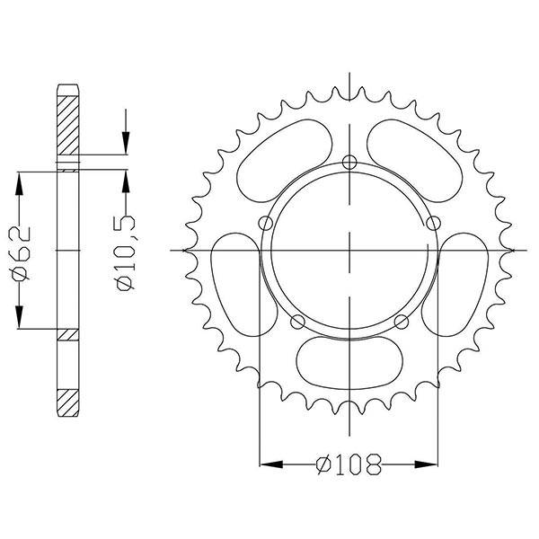 Corone 428 - Corone acciaio - RICAMBI - SPARE PARTS