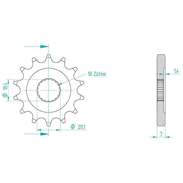 Pignone 428 - Pignoni - RICAMBI - SPARE PARTS