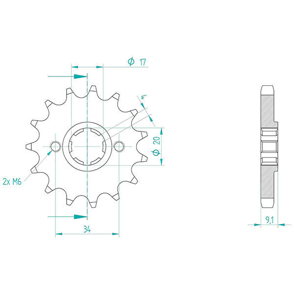 Pignone 428 - Pignoni - RICAMBI - SPARE PARTS