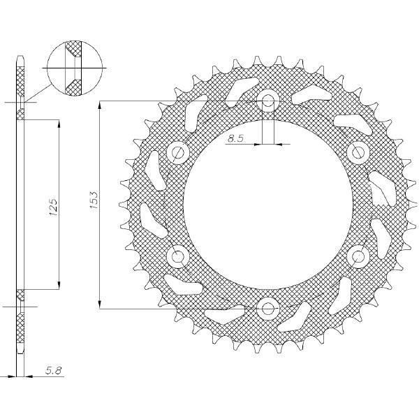 Corone 520 - Corone acciaio - RICAMBI - SPARE PARTS