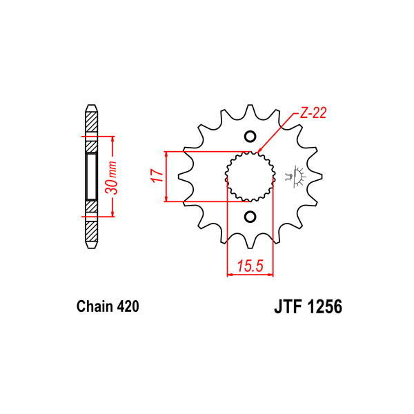 420 Sprocket - Front sprockets - RICAMBI - SPARE PARTS