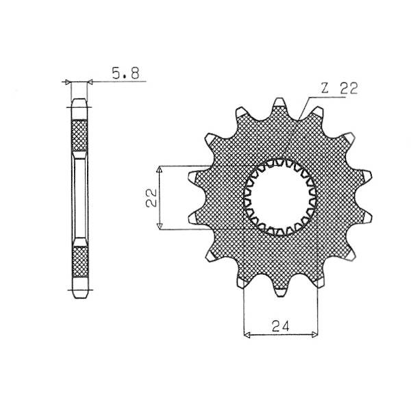 520 Sprocket - Front sprocket - RICAMBI - SPARE PARTS