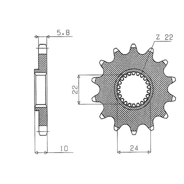 520 Sprocket - Front sprocket - RICAMBI - SPARE PARTS