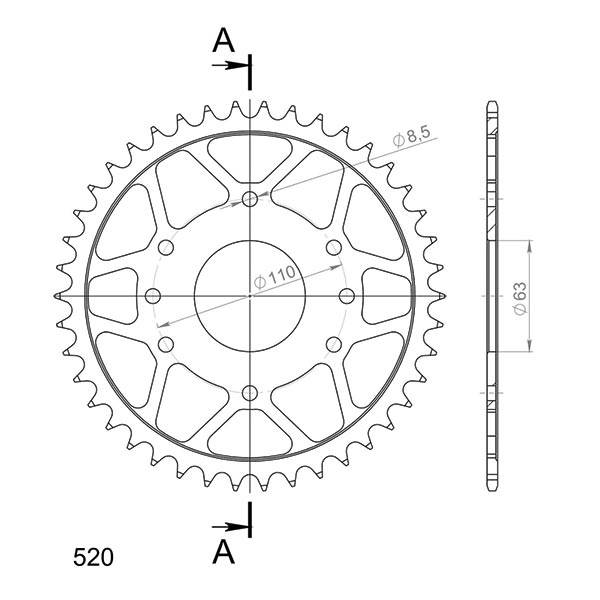 Corone 520 - Corone acciaio - RICAMBI - SPARE PARTS