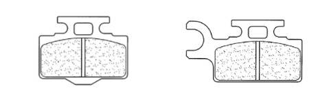 MX10 - Pastiglie Freno Anteriori - CL Brakes - Carbone Lorraine